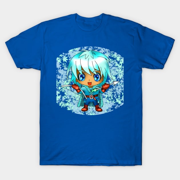 cute manga style kawaii archer for fans of fantasy and dnd T-Shirt by cuisinecat